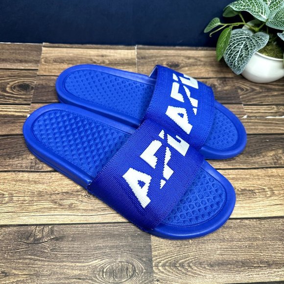 APL Men's Big Logo Techloom Slide NWT *IN BOX* Size 7 (Cobalt/White) - Picture 5 of 14
